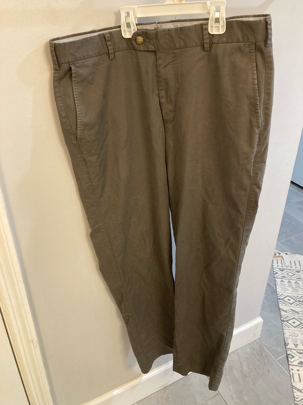 Peter Millar Flat Front Gray Mens Golf Dress Pants Size 33
